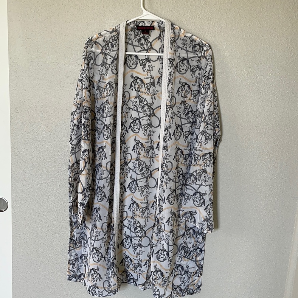 Rock & Roll Cowgirl Long Sleeve Cardigan, Size S